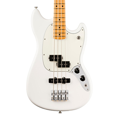 Fender Player II Mustang Bass PJ Akçaağaç Klavye Polar White Bas Gitar